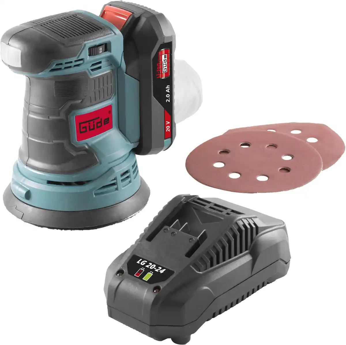 Bild 1 von Güde Akku Exzenterschleifer EXS 20-201-24 20 V