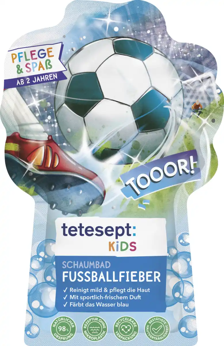 Bild 1 von tetesept Kinder Badespaß Schaumbad Fußballfieber, 40 ml