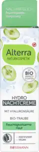 Alterra NATURKOSMETIK Hydro Nachtcreme Bio-Traube & Bio-Weisser Tee, 50 ml