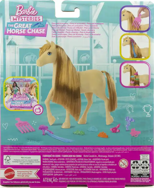 Bild 1 von Mattel Barbie Mysteries: Das geheimnisvolle Pferdeabenteuer Pony & Zubehör