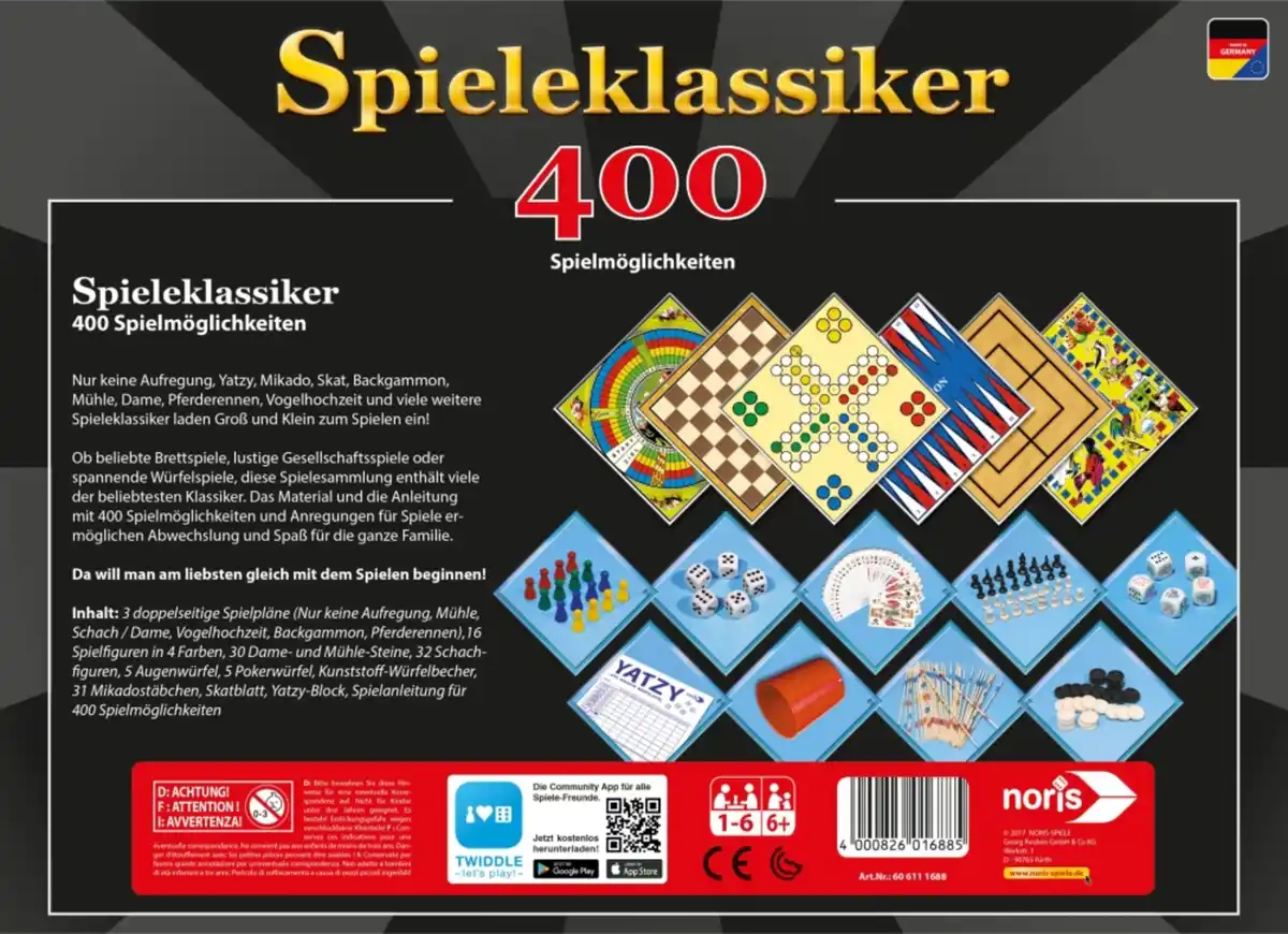 Bild 4 von Noris Spieleklassiker 400 Spielmöglichkeiten