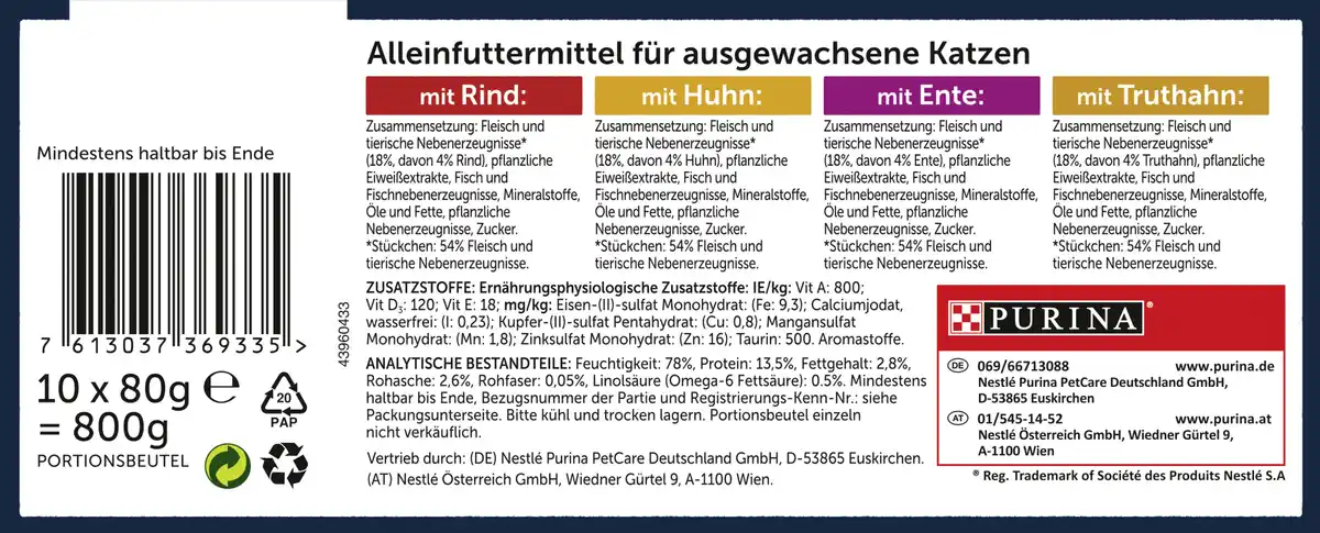 Bild 3 von Felix FELIX Tasty Shreds Geschmacksvielfalt vom Land, 800 g