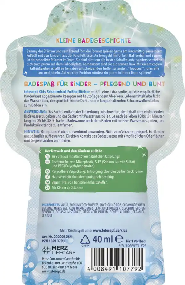 Bild 2 von tetesept Kinder Badespaß Schaumbad Fußballfieber, 40 ml