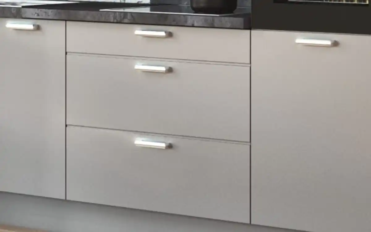 Bild 3 von Impressa - Einbauküche Uno, perlgrau matt, inkl. Siemens Elektrogeräte