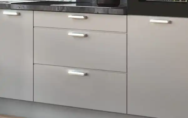 Bild 3 von Impressa - Einbauküche Uno, perlgrau matt, inkl. Siemens Elektrogeräte