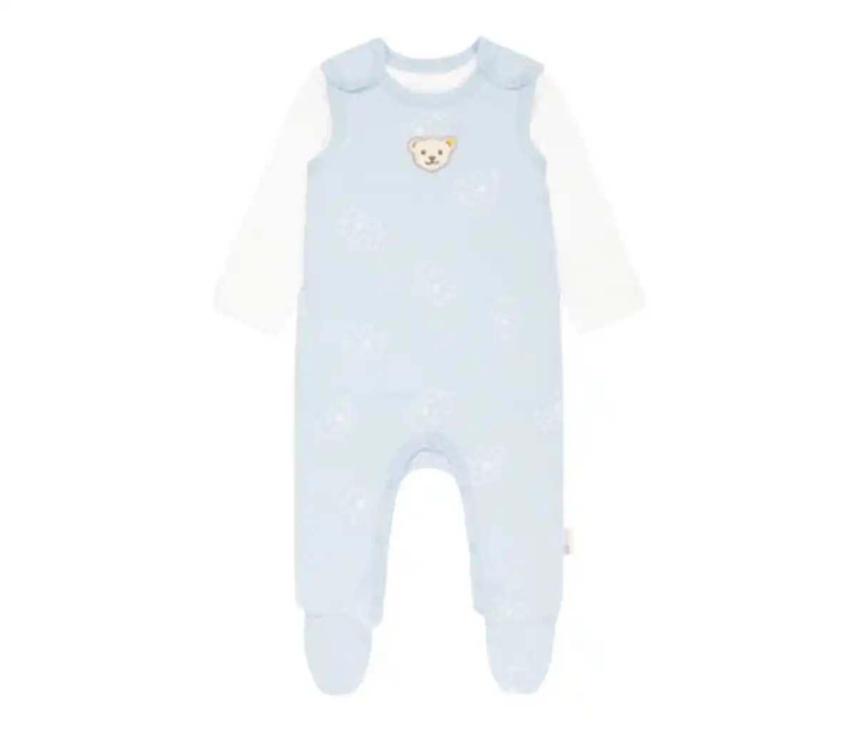 Bild 1 von Steiff 2 Baby-Strampler, hellblau