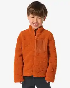 Teddy-Kinderjacke braun