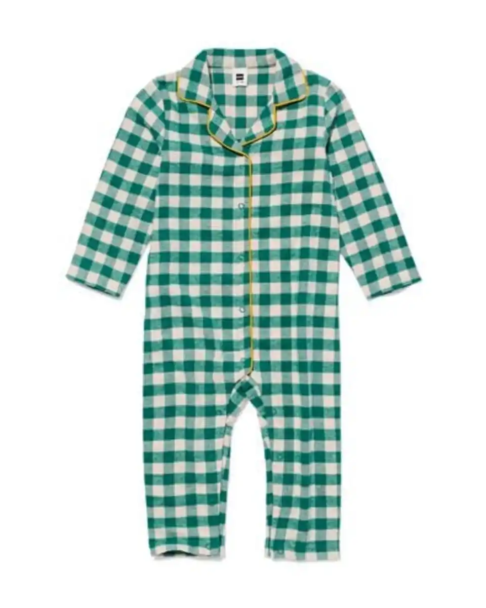 Bild 1 von Karierter Baby-Flanell-Pyjama War Child grün