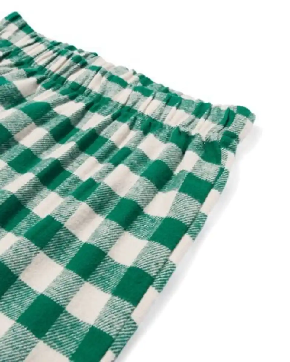 Bild 2 von Karierter Kinderpyjama War Child grün