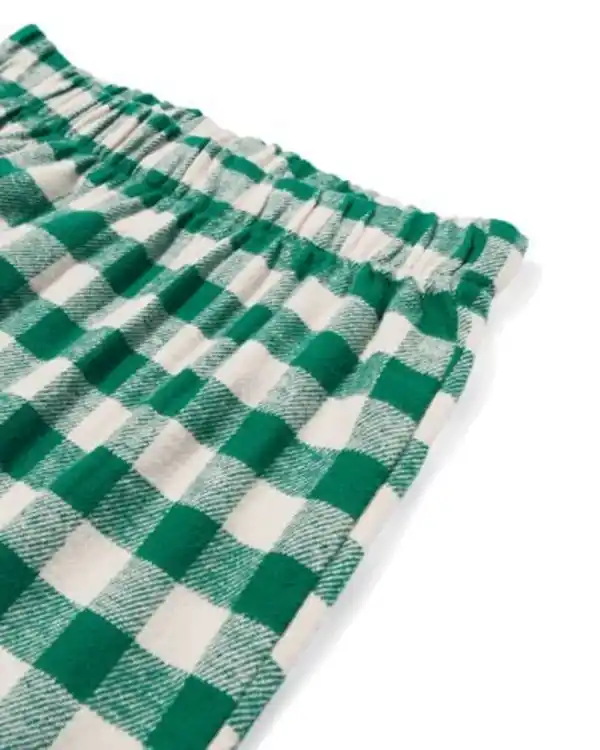 Bild 2 von Karierter Kinderpyjama War Child grün