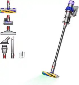 V15 Detect Fluffy Akku-Stielstaubsauger blau/nickel