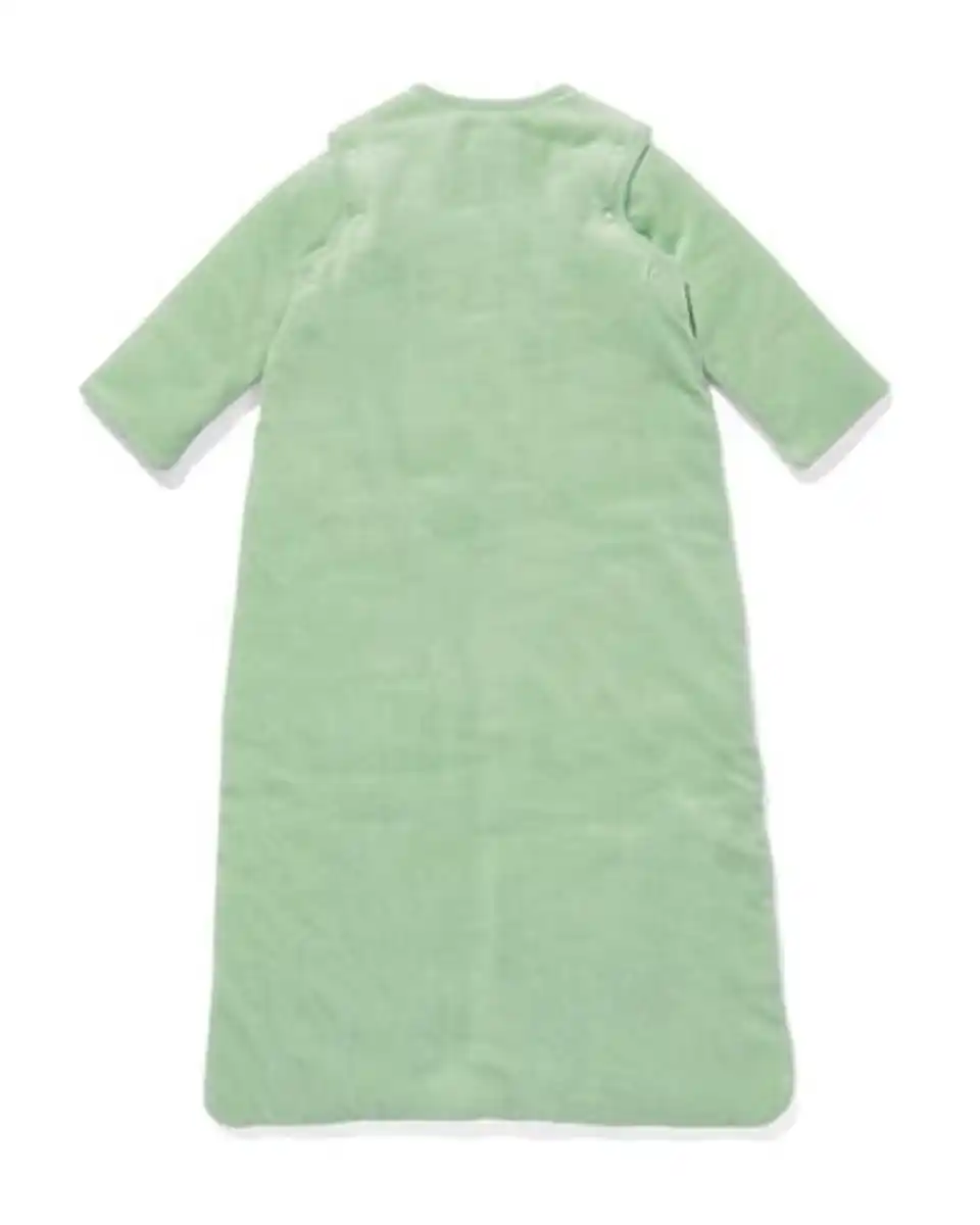 Bild 2 von Babyschlafsack mit Druckknopfärmeln Samt hellgrün