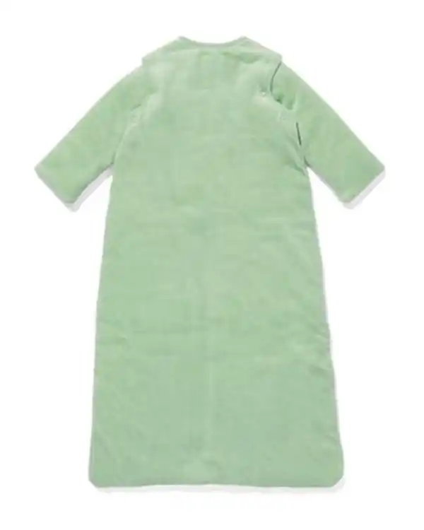 Bild 2 von Babyschlafsack mit Druckknopfärmeln Samt hellgrün