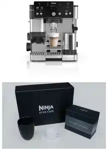 ES501EU inkl. LUXE Café Set Siebträgermaschine schwarz/edelstahl