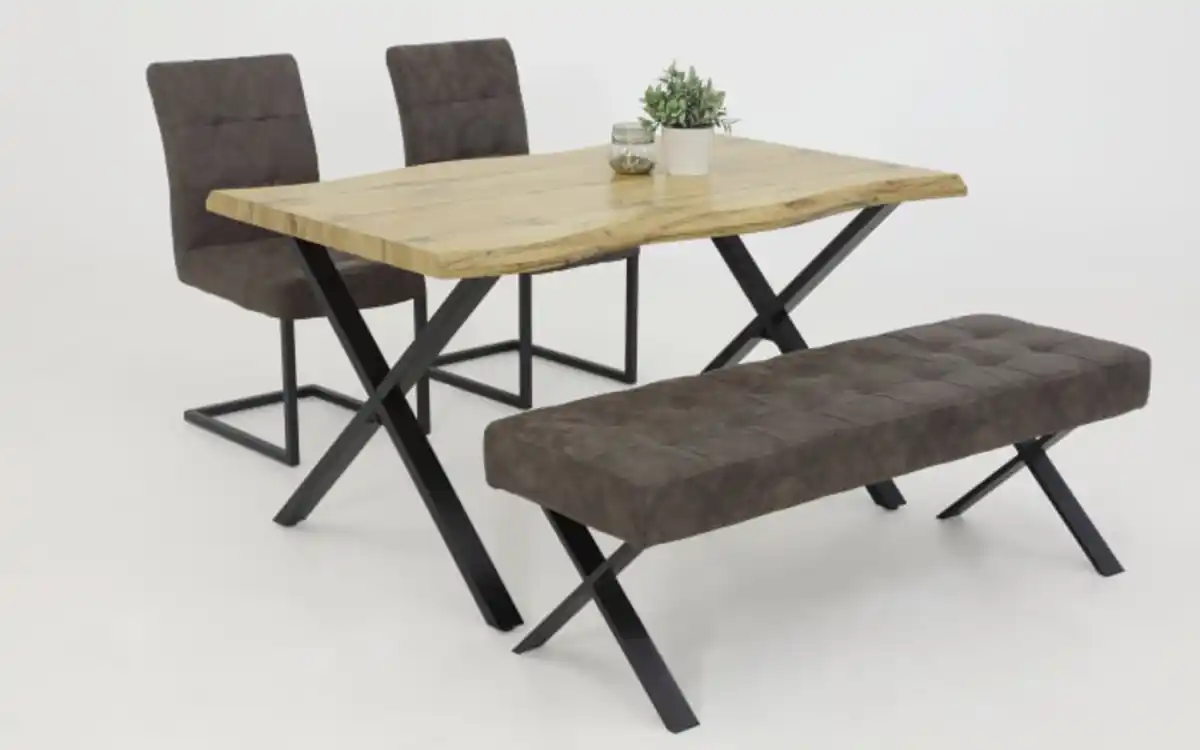 Bild 4 von Esstisch Gerda III, Wildeiche Nachbildung