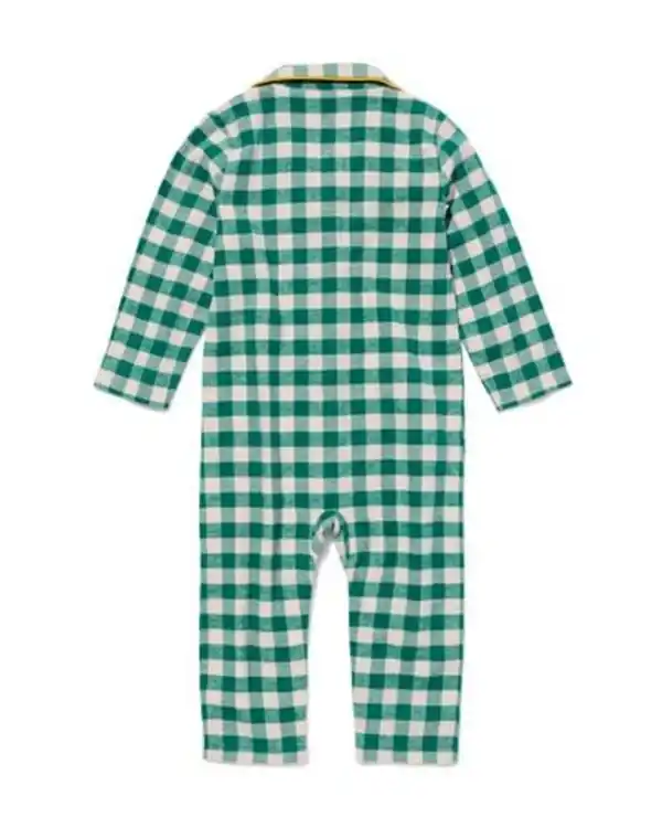 Bild 2 von Karierter Baby-Flanell-Pyjama War Child grün