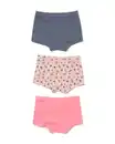 Bild 4 von 3er-Pack Kinder-Boxershorts, gerippt, Baumwolle/Elasthangrau