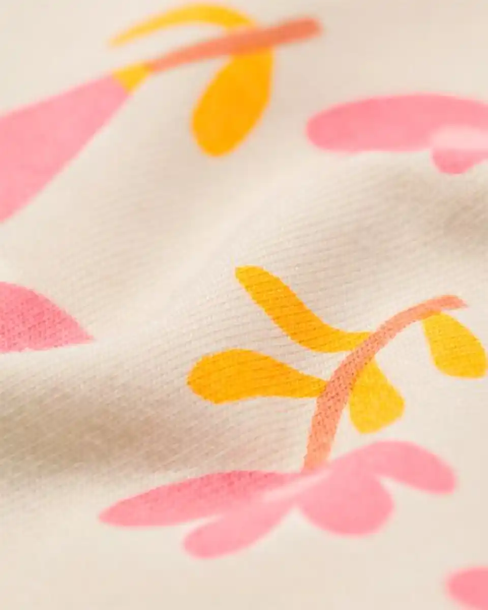 Bild 2 von Kinderkleid Sweatblume eierschalenfarben