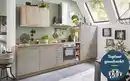Bild 1 von Einbauküche Clean/Plan, creme/Eiche astig Nachbildung, inkl. Elektrogeräte