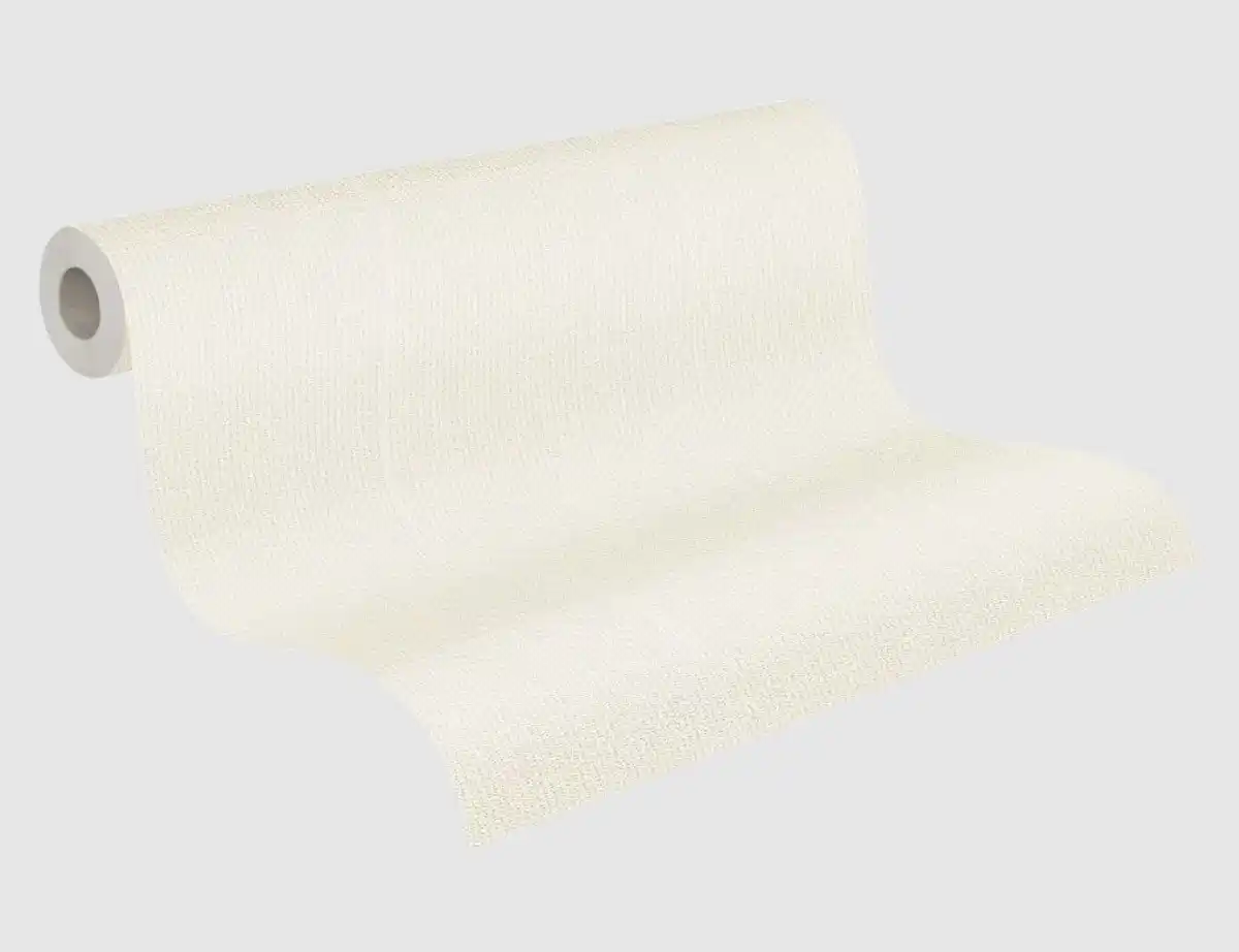 Bild 2 von Vliestapete Weiß mit Struktur