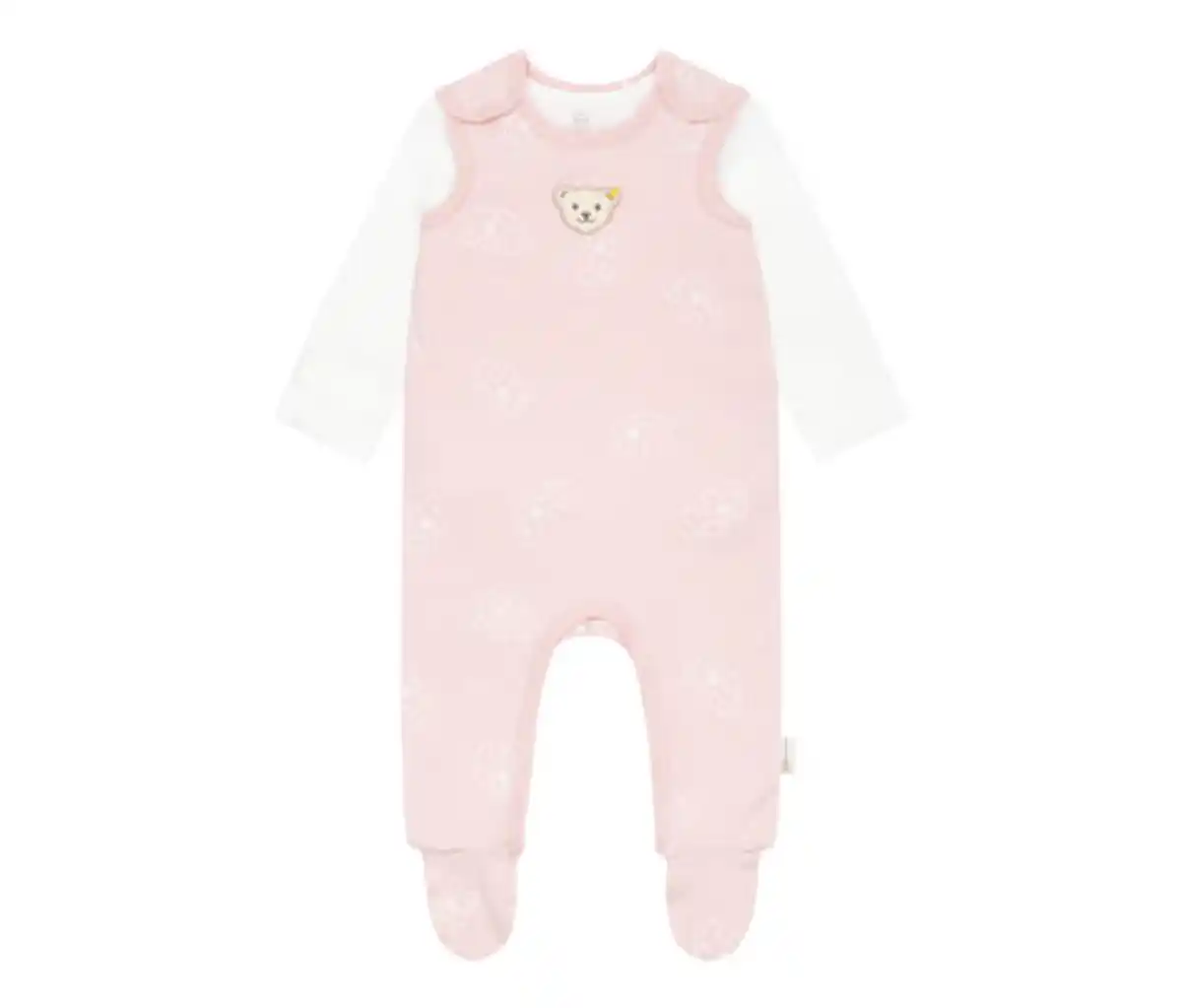 Bild 1 von Steiff, 2 Baby-Strampler, rosa