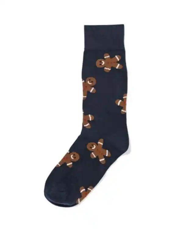 Bild 1 von Socken Lebkuchenmann dunkelblau