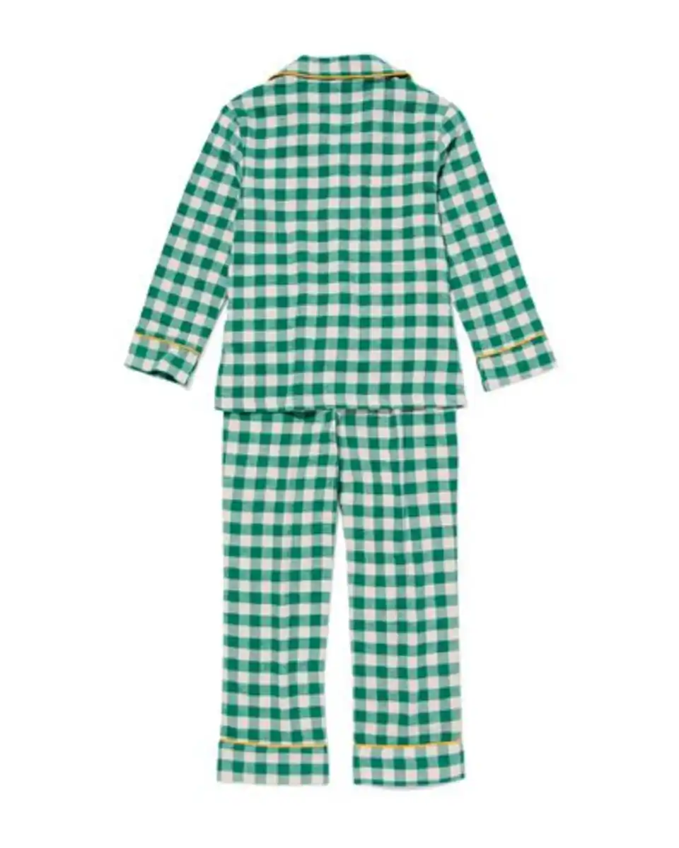 Bild 3 von Karierter Kinderpyjama War Child grün