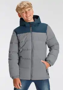 Killtec Winterjacke KW 1 BYS JCKT OT - für Kinder Winddicht & Wasserabweisend & Atmungsaktiv, Grau