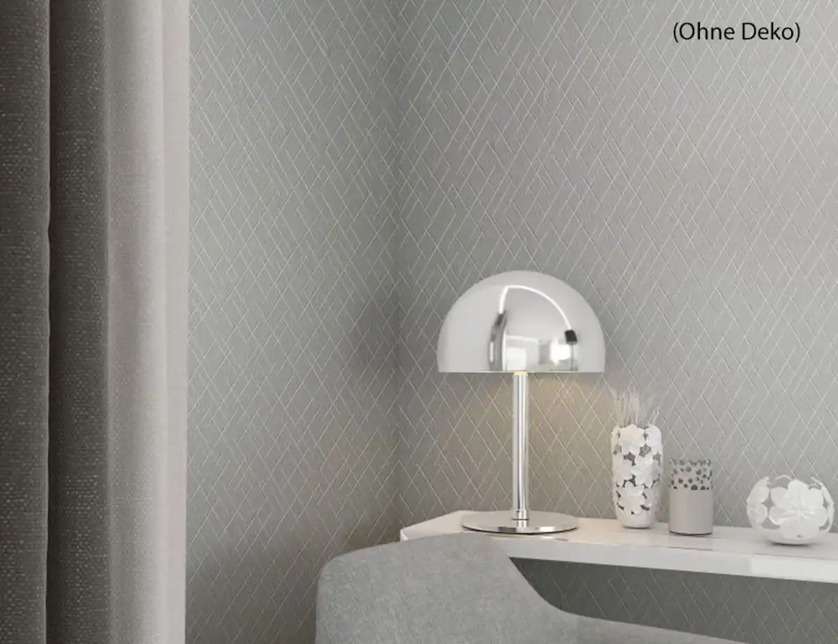 Bild 3 von Vliestapete Linienstruktur Grau