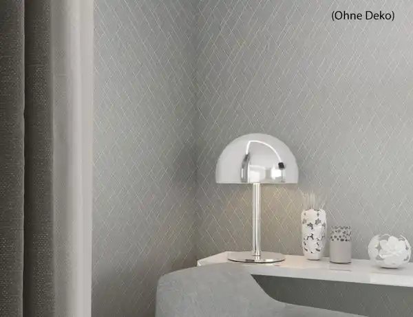 Bild 3 von Vliestapete Linienstruktur Grau