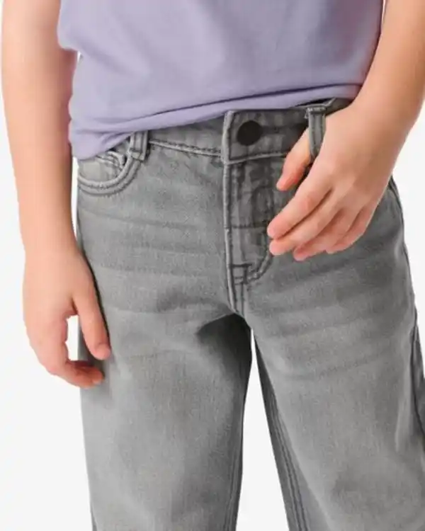 Bild 4 von Kinder-Jeans, Straight Fit grau