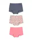 Bild 1 von 3er-Pack Kinder-Boxershorts, gerippt, Baumwolle/Elasthangrau