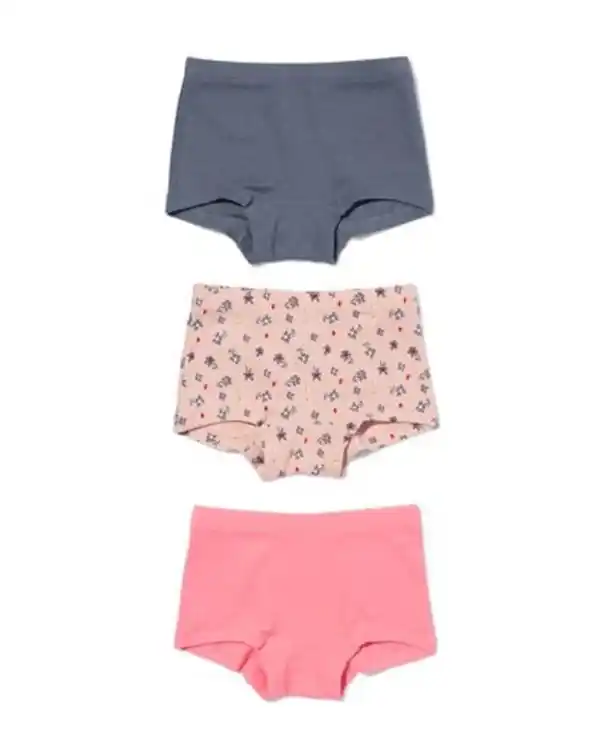 Bild 1 von 3er-Pack Kinder-Boxershorts, gerippt, Baumwolle/Elasthangrau