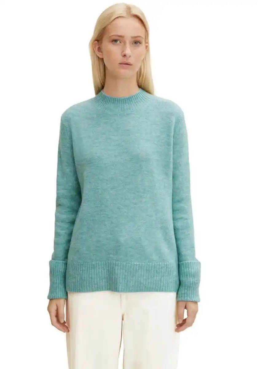 Bild 1 von TOM TAILOR Denim Stehkragenpullover, Blau|grau