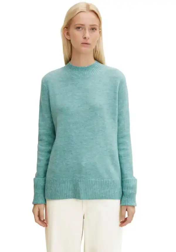 Bild 1 von TOM TAILOR Denim Stehkragenpullover, Blau|grau