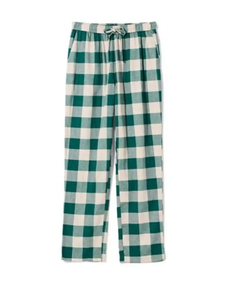 Bild 1 von Herren-Flanellpyjamahose kariert dunkelgrün