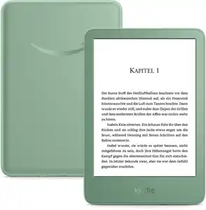 Kindle (16GB) E-Book Reader mit Spezialangeboten matchagrün