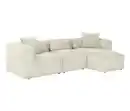 Bild 1 von Ecksofa mit Longchair »Lenata«, creme, rechts