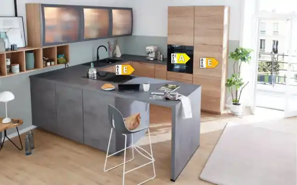 Bild 3 von Nobilia - Einbauküche Lenzen/Rosian, Eiche Sierra Nachbildung, inkl. AEG Elektrogeräte