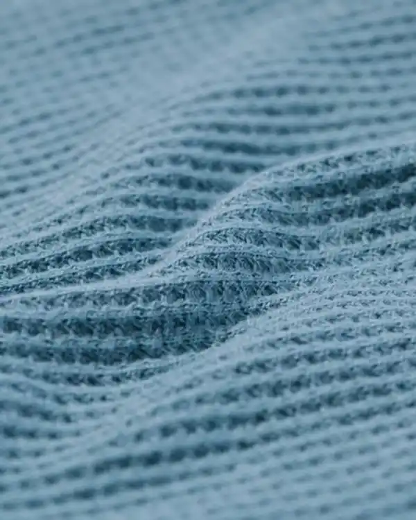 Bild 2 von Herrenschlafanzug Flanell und Waffel mittelblau