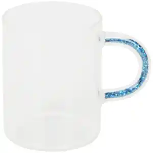 Teeglas mit Glitzerhenkel