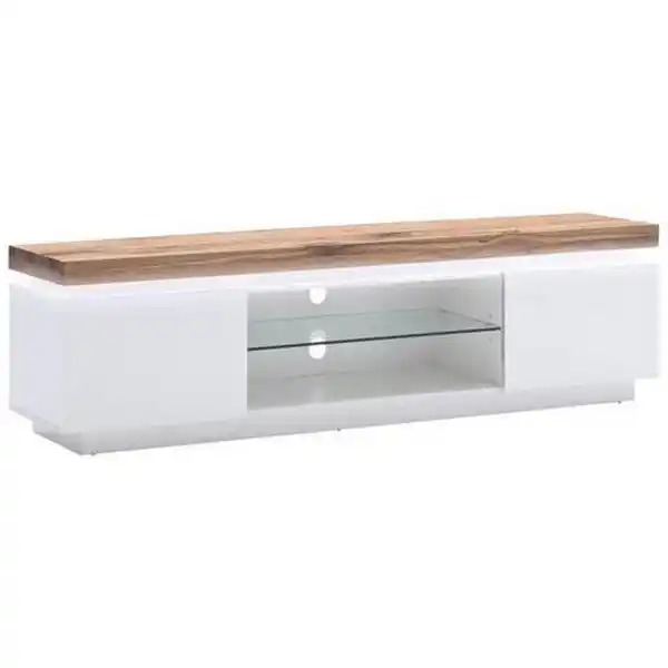 Bild 1 von Xxxl Tv-Element Romina, Weiß, Eiche, Holz, Holzwerkstoff, Eiche, massiv, 1 Fächer, 175x49x40 cm, Wohnzimmer, TV Möbel, TV-Elemente