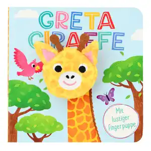 Baby Fingerpuppenbuch Giraffe Greta GELB / BUNT