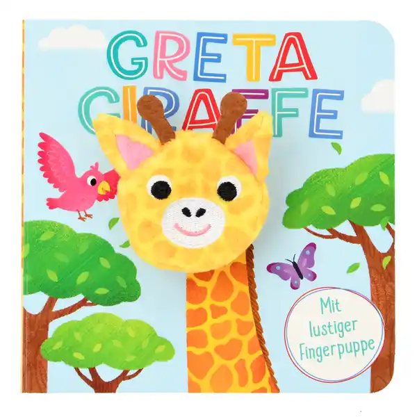 Bild 1 von Baby Fingerpuppenbuch Giraffe Greta GELB / BUNT