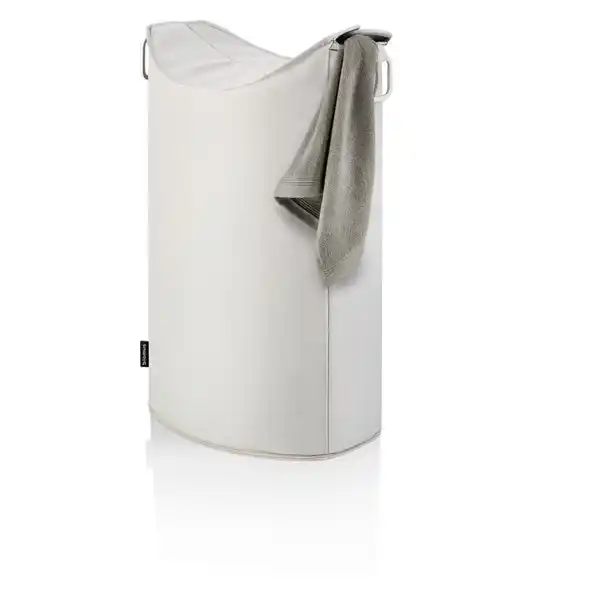 Bild 1 von Blomus Wäschesammler Frisco, Sand, Metall, Textil, 65 l, 45x67x28 cm, faltbar, Badaccessoires, Wäschesäcke & Tonnen