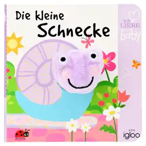 Baby Fingerpuppenbuch Die kleine Schnecke FLIEDER / BUNT