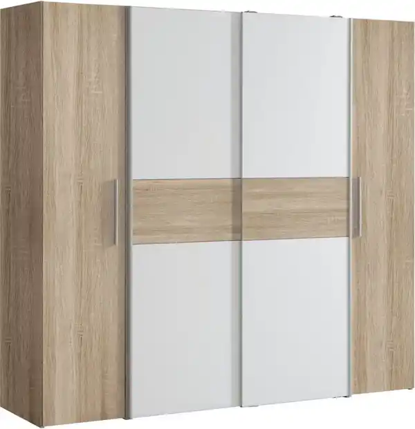 Bild 1 von FORTE Kleiderschrank Kalixtus, Beige|weiß