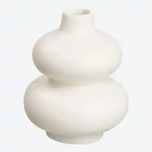 Vase aus Keramik, ca. 11,5x11,5x15cm, White