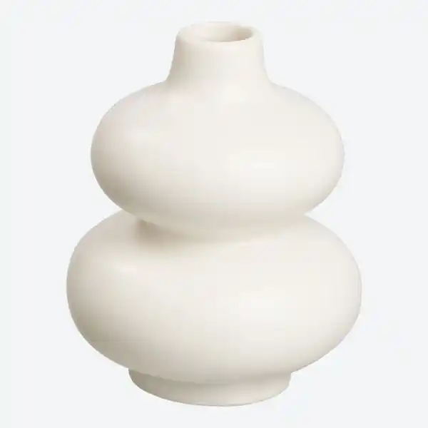 Bild 1 von Vase aus Keramik, ca. 11,5x11,5x15cm, White