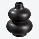 Bild 1 von Vase aus Keramik, ca. 11,5x11,5x15cm, Black